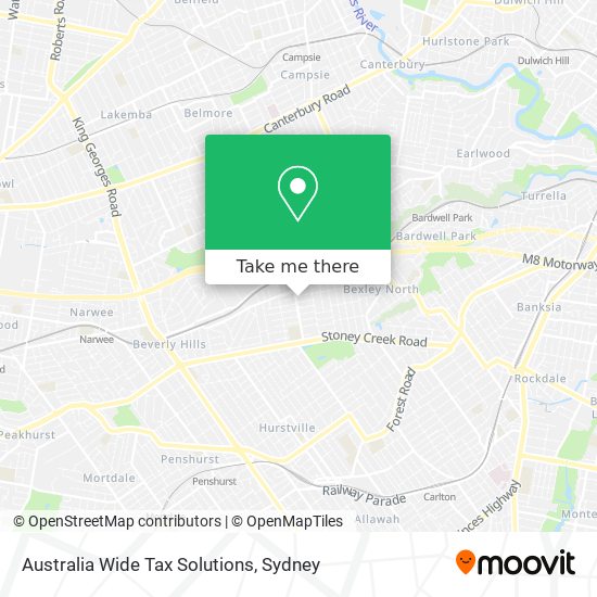 Mapa Australia Wide Tax Solutions