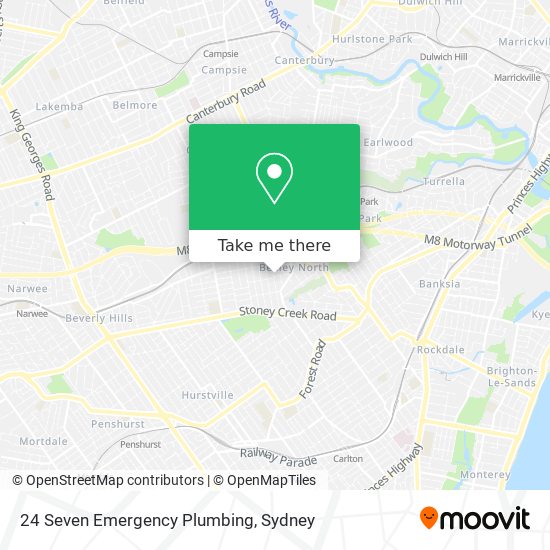 24 Seven Emergency Plumbing map