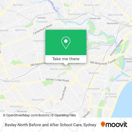 Bexley North Before and After School Care map