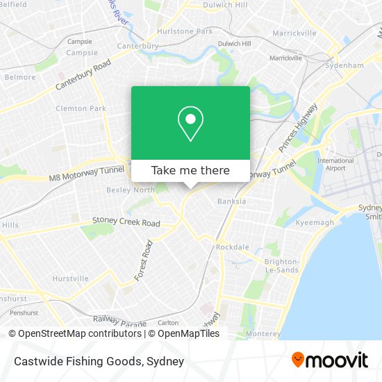 Castwide Fishing Goods map