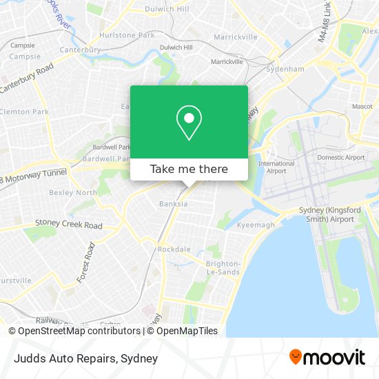 Mapa Judds Auto Repairs