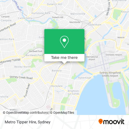 Metro Tipper Hire map