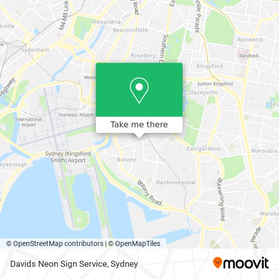 Mapa Davids Neon Sign Service