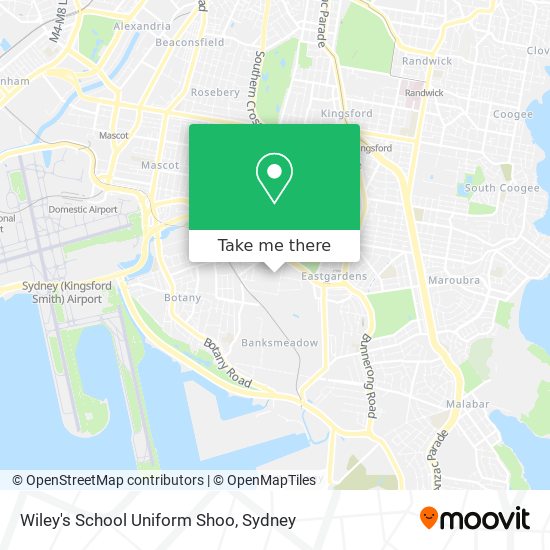 Wiley's School Uniform Shoo map