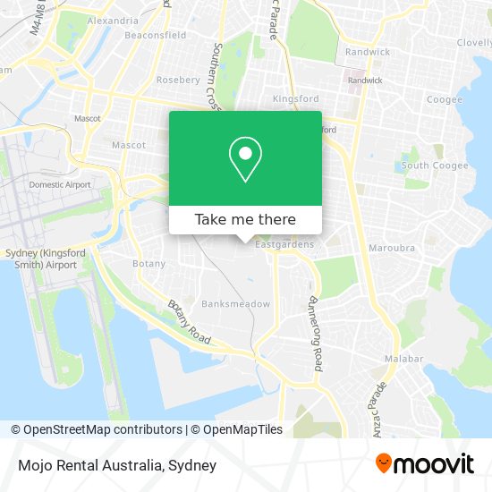 Mapa Mojo Rental Australia