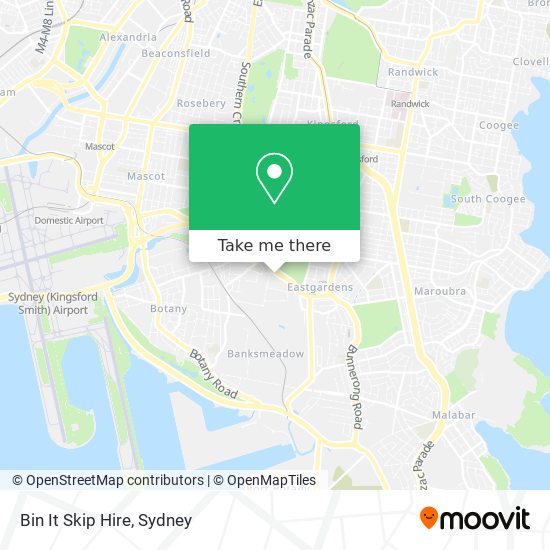 Bin It Skip Hire map