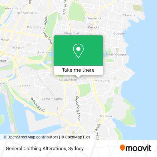 General Clothing Alterations map