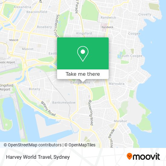 Harvey World Travel map