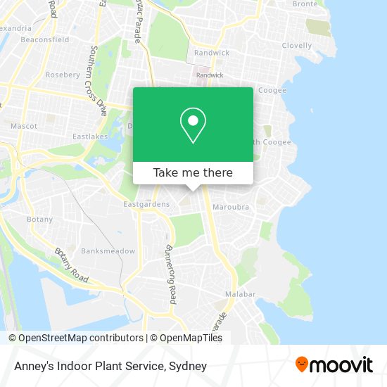Anney's Indoor Plant Service map