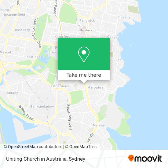 Mapa Uniting Church in Australia