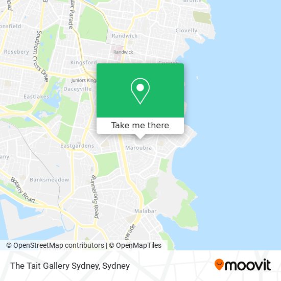 The Tait Gallery Sydney map