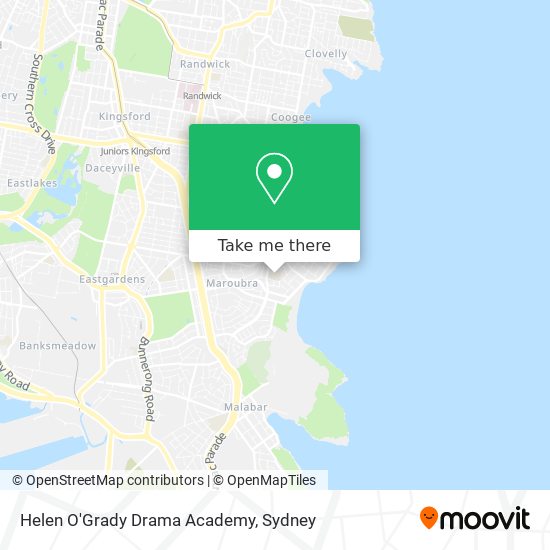 Mapa Helen O'Grady Drama Academy