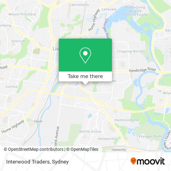 Interwood Traders map