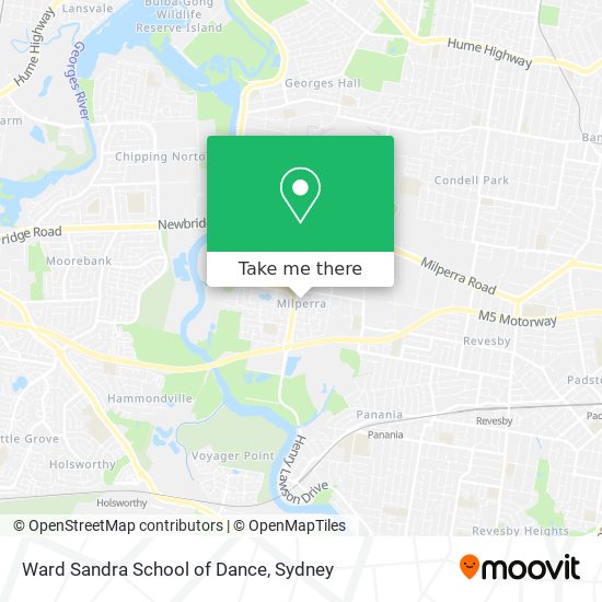 Ward Sandra School of Dance map