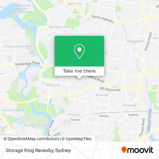 Storage King Revesby map