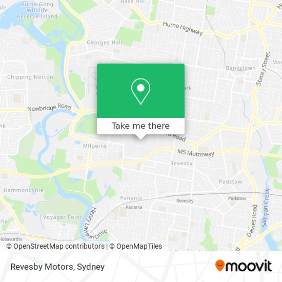 Revesby Motors map