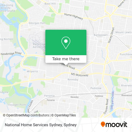 National Home Services Sydney map