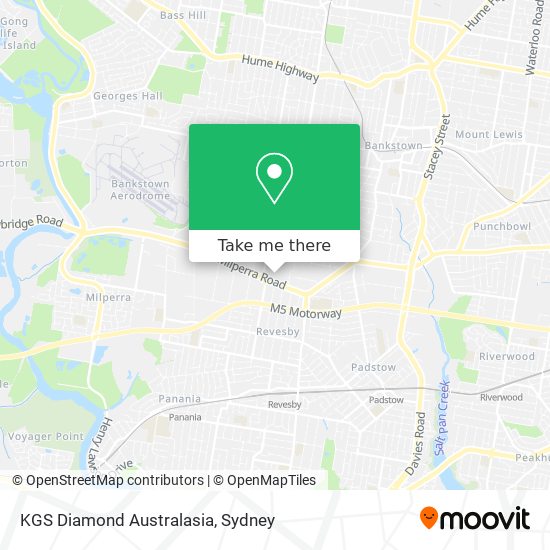 KGS Diamond Australasia map
