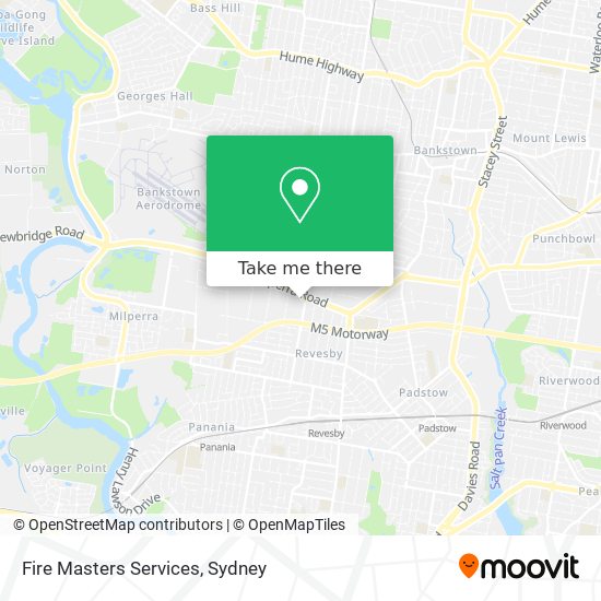 Fire Masters Services map
