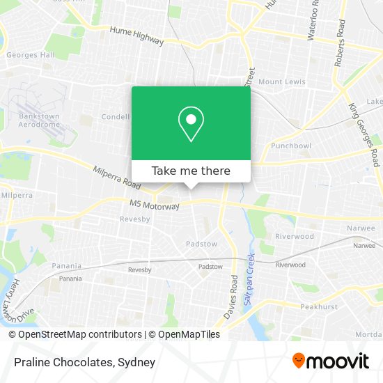 Praline Chocolates map