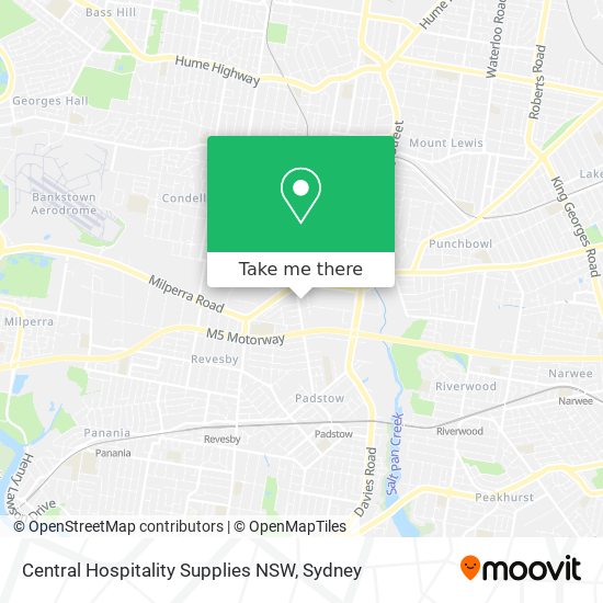 Central Hospitality Supplies NSW map