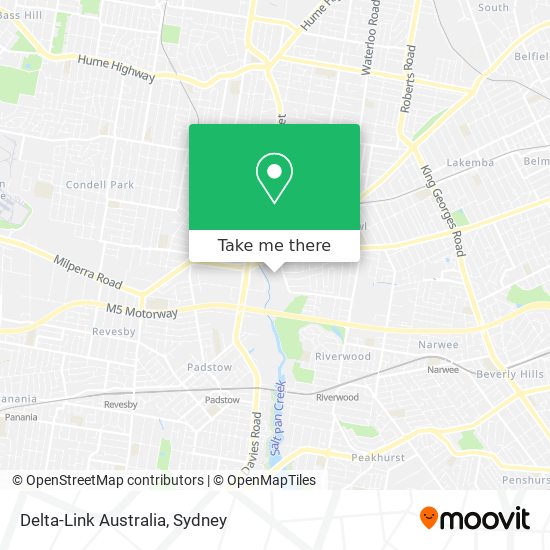 Delta-Link Australia map