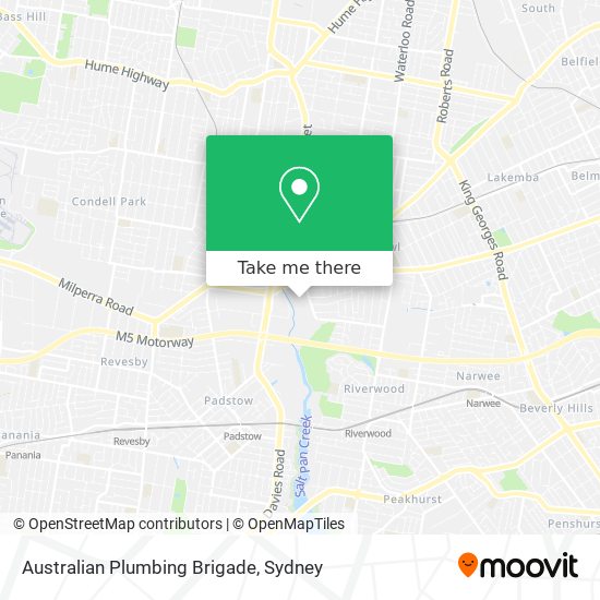 Mapa Australian Plumbing Brigade