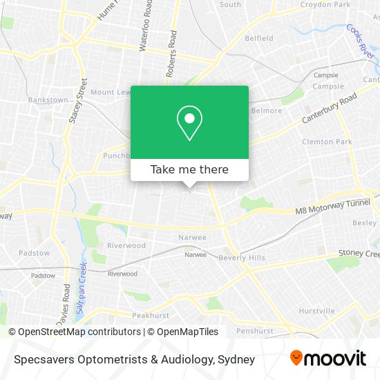 Specsavers Optometrists & Audiology map