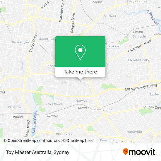 Toy Master Australia map