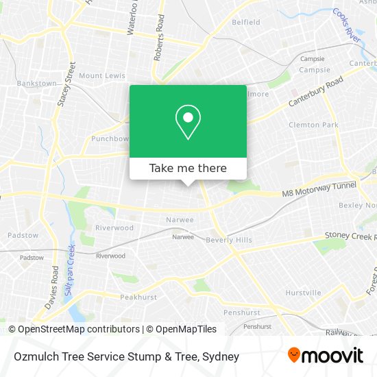 Ozmulch Tree Service Stump & Tree map