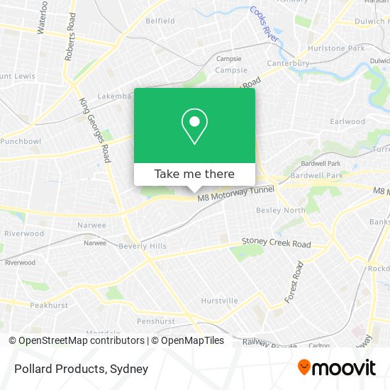 Pollard Products map