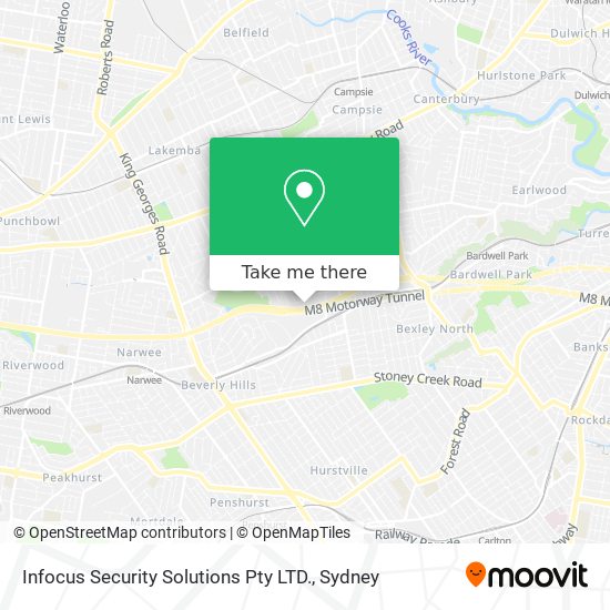 Infocus Security Solutions Pty LTD. map