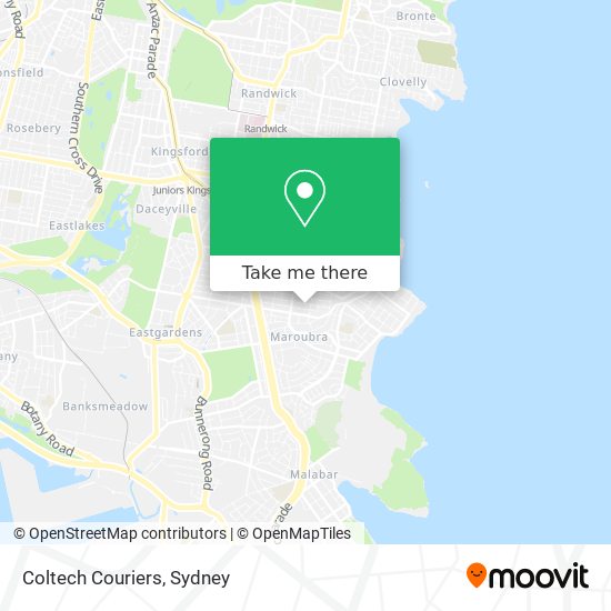 Coltech Couriers map