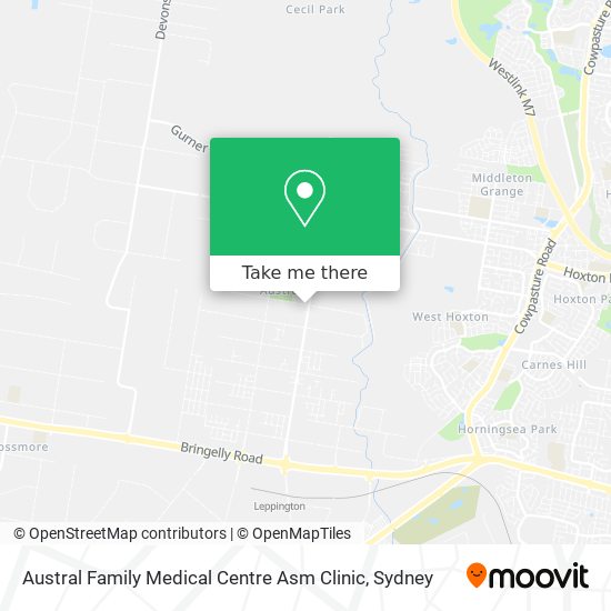 Austral Family Medical Centre Asm Clinic map