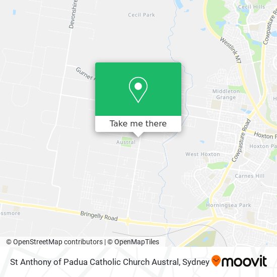 St Anthony of Padua Catholic Church Austral map