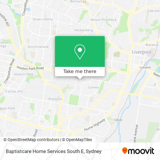 Baptistcare Home Services South E map