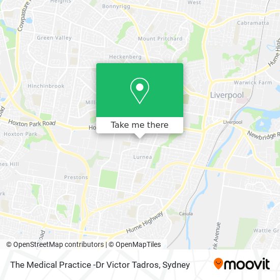 The Medical Practice -Dr Victor Tadros map