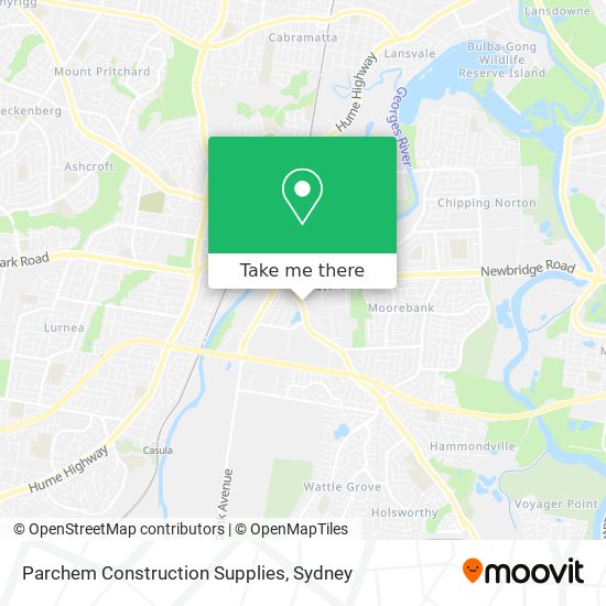 Parchem Construction Supplies map