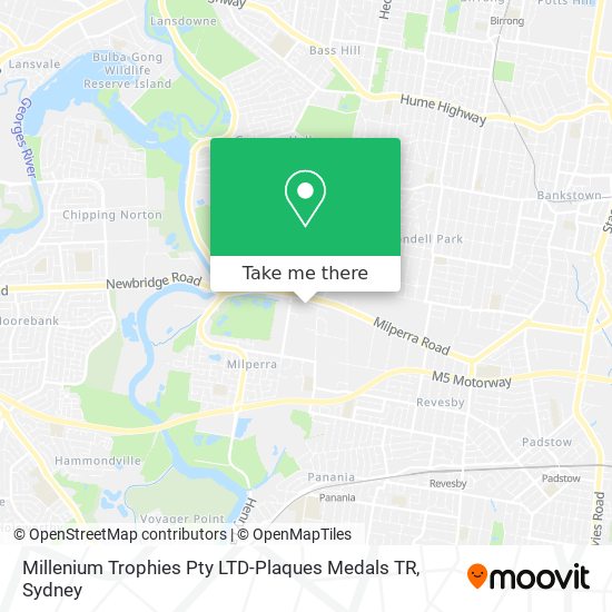 Millenium Trophies Pty LTD-Plaques Medals TR map