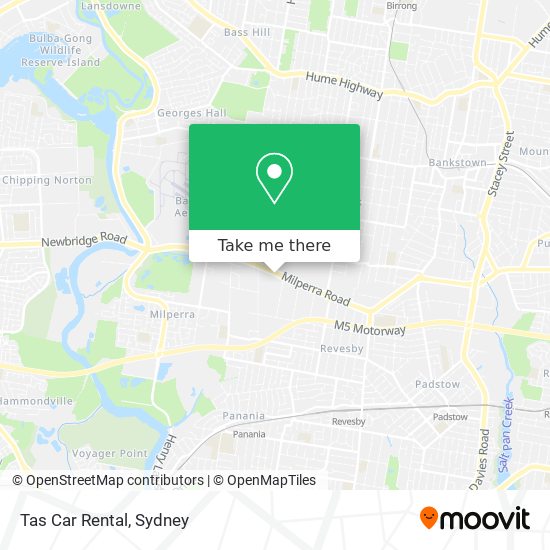 Mapa Tas Car Rental