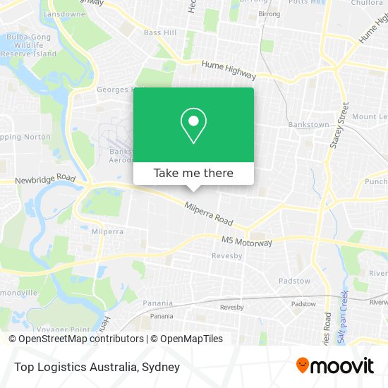 Top Logistics Australia map