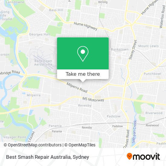 Mapa Best Smash Repair Australia