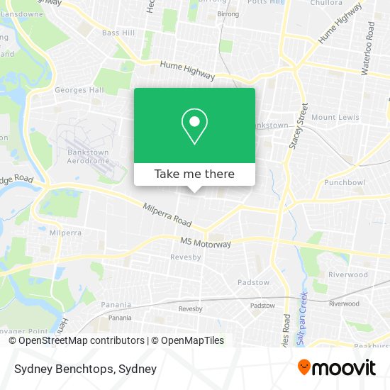 Sydney Benchtops map