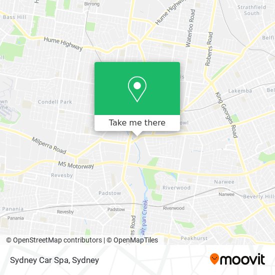 Mapa Sydney Car Spa