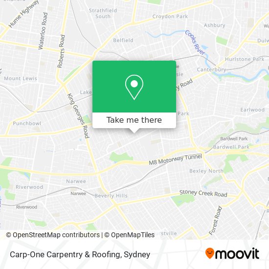 Carp-One Carpentry & Roofing map