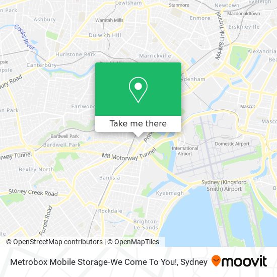 Mapa Metrobox Mobile Storage-We Come To You!