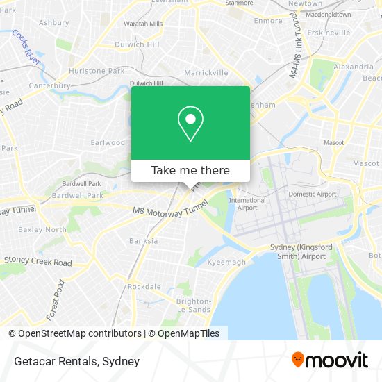 Getacar Rentals map