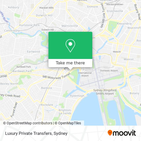 Luxury Private Transfers map