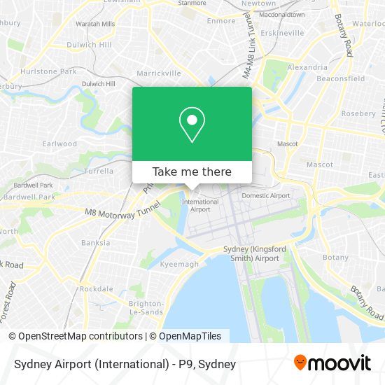 Sydney Airport (International) - P9 map