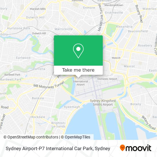 Sydney Airport-P7 International Car Park map